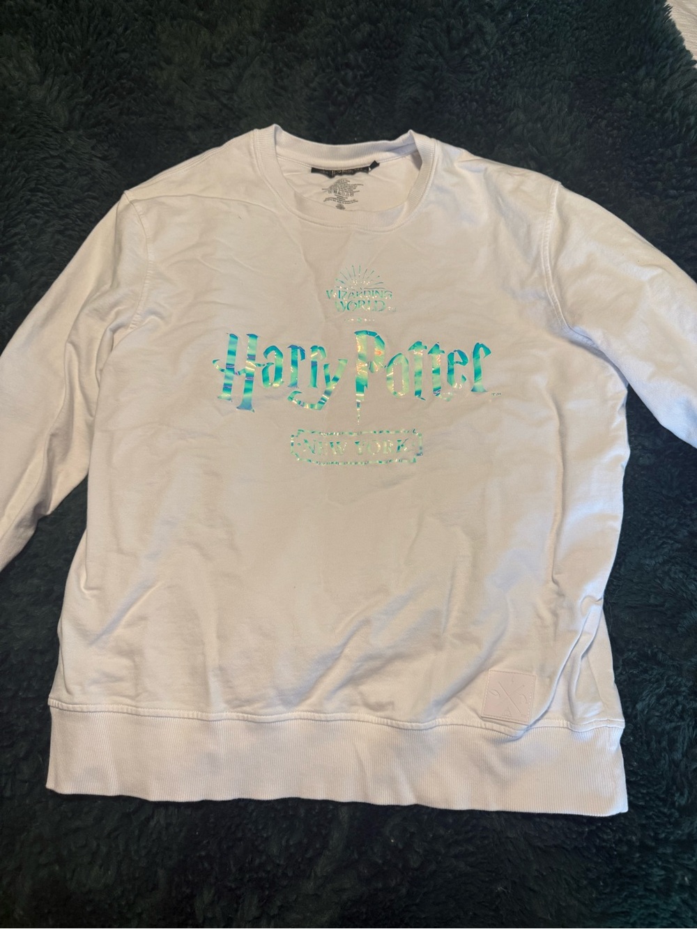 Harry Potter Iridescent Logo Crewneck Sweatshirt - Light Lavender